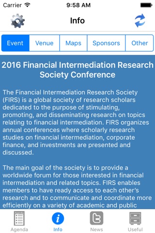 FIRS 2016 Conference screenshot 2
