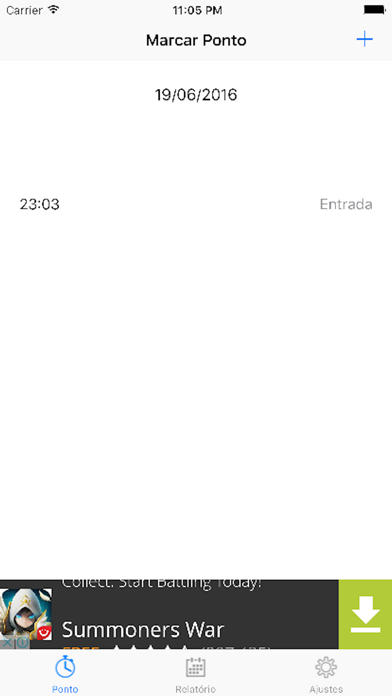 Controle Ponto iPhone screenshot