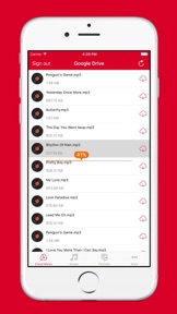 Cloud Music - Mp3 Player and Playlists Manager for Cloud Storage App screenshot