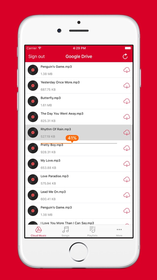 Cloud Music - Mp3 Player and Playlists Manager for Cloud Storage App - 1.0 - (iOS)