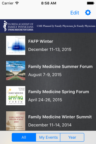 FAFP CME Programs screenshot 2