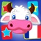 Colourful memory game designed for kids in age of 3-7 who learn first French words