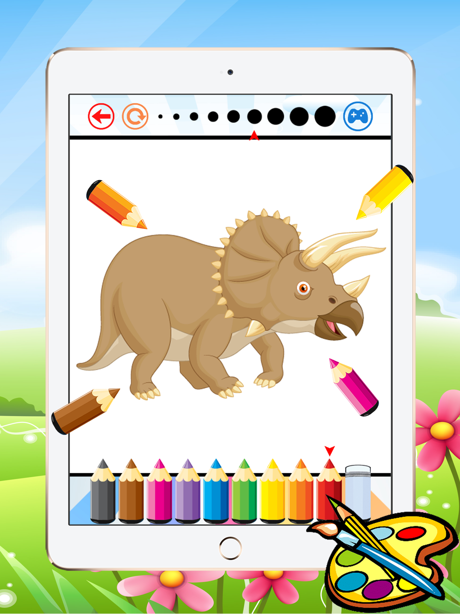 Dinosaur Dragon Coloring Book - Drawing for kid free game, Dino Paint and color games good screenshot 10