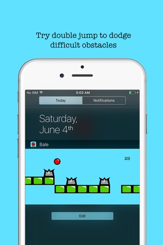 Bale Pro - Double Jump Red Bouncing Ball Widget screenshot 3