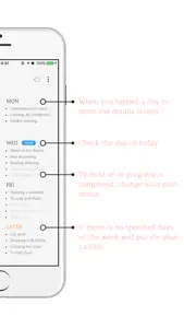 SevenDays Lite - To focus a week plans! screenshot #5 for iPhone