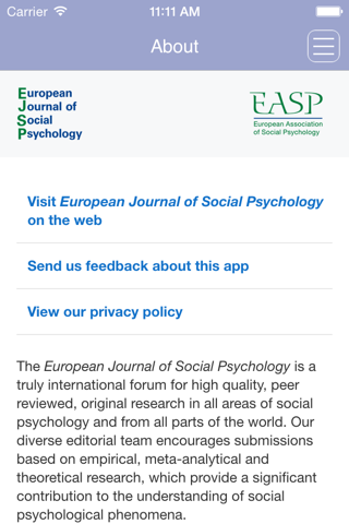 European Journal of Social Psychology screenshot 3