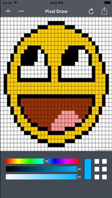 Screenshot #1 pour 8 Bit DrawPad - Make PIxel Art & Drawings