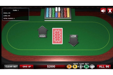 High Or Low - Casino Game screenshot 2