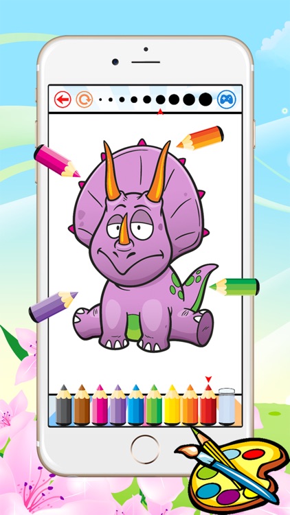 Dinosaur Dragon Coloring Book - All In 1 Dino Drawing, Animal Paint And Color Games HD For Good Kid
