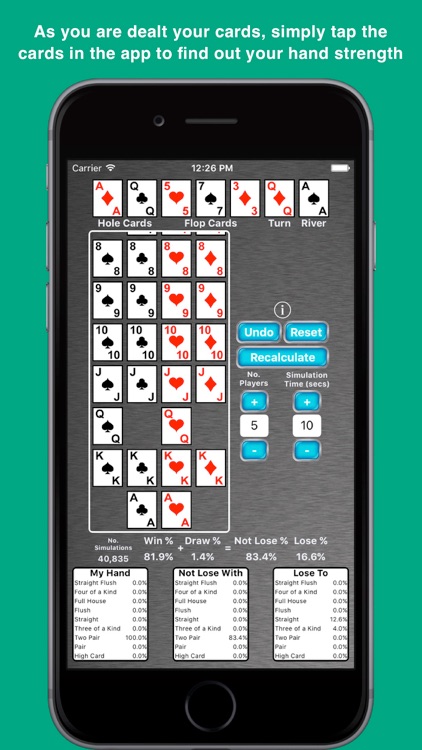 Texas Beat'em - The Poker Helper screenshot-3
