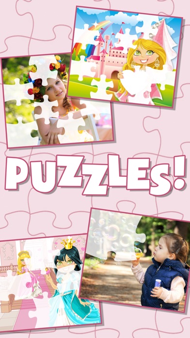 Screenshot #1 pour Princesse Faites glisser magique Puzzle & Photos - Princesses bloc coulissant Scie sauteuse Jeu