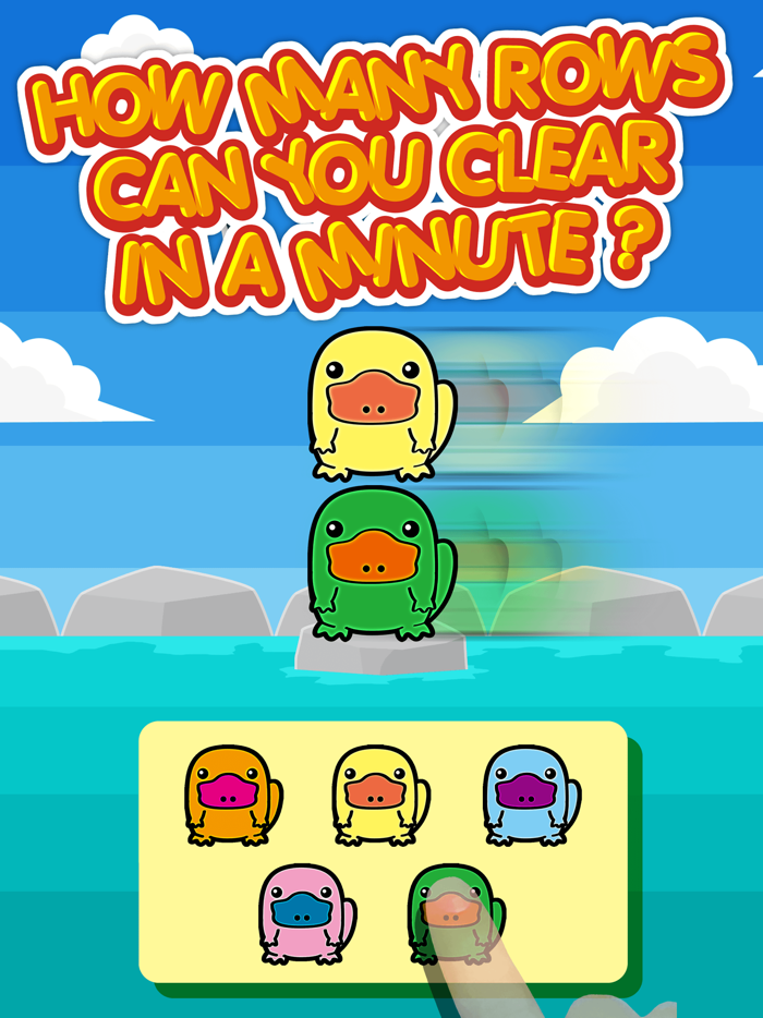 Platypus Land - Chibi Kawaii Animals Column Matches Up Games