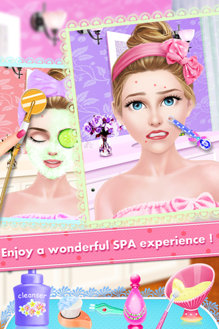 High School PJ Party - Girls Sleepover Salon with Summer SPA, Makeup & Makeover Games screenshot 3