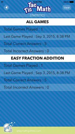 Game screenshot Tic Tac Math Fractions hack