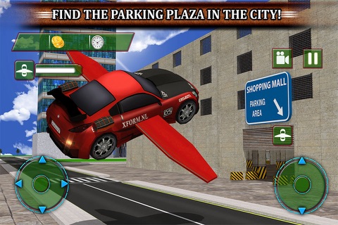 Multistory Flying Car Parking - Futuristic Jet Airplane Mall Landing Simulator Pro screenshot 4