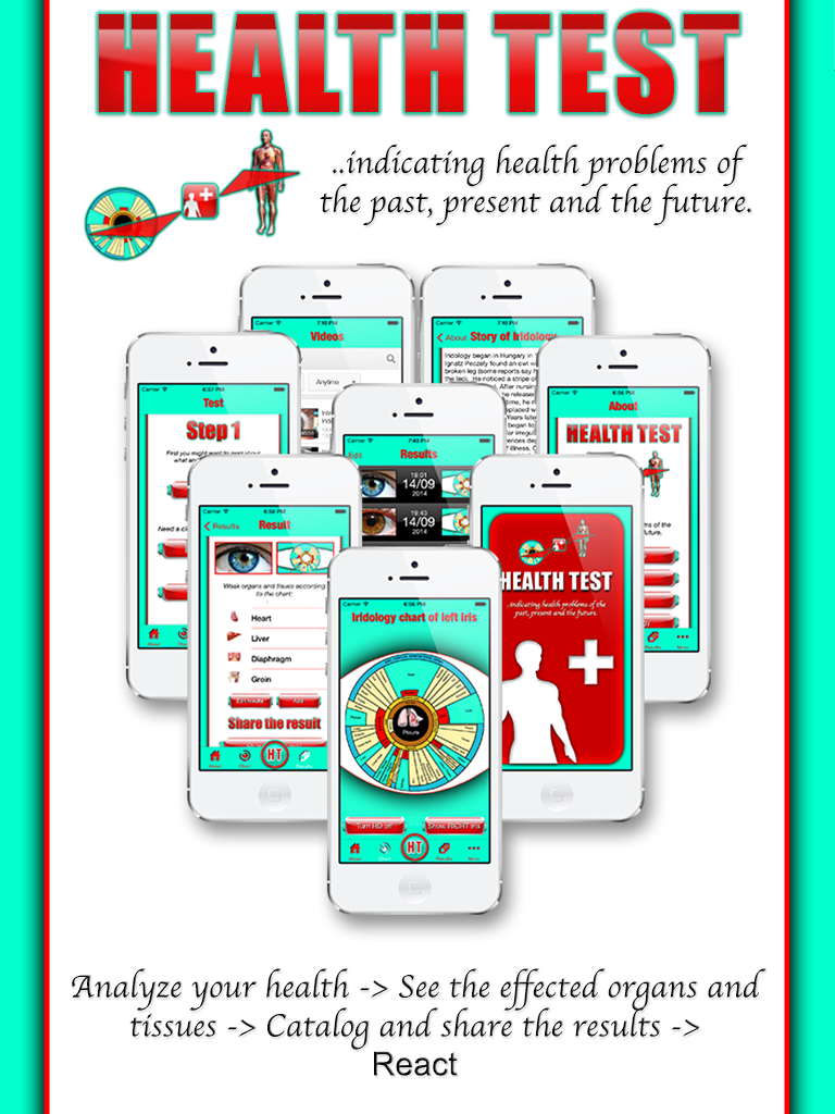 Health Test - The iridology app