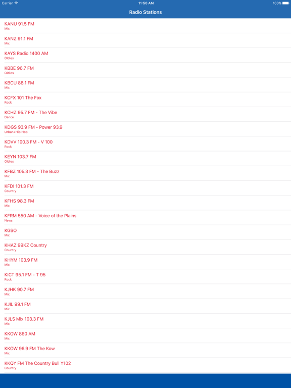 Screenshot #4 pour Radio Channel Kansas FM Online Streaming