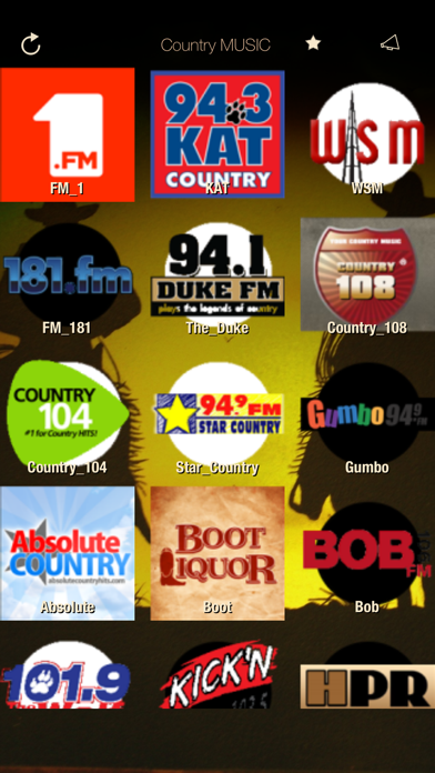 Screenshot #1 pour Country & Western MUSIC Online Radio