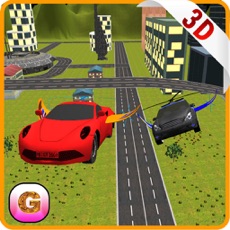 Activities of Flying Car Racing Police Chase – Futuristic Flying thief escape Simulator