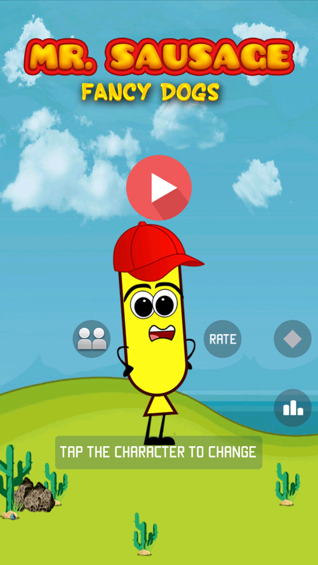 Summer Games for Kids - The adventure of the Mr Sausage to escape dogs