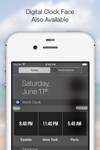 World Times & Alarm - Widget screenshot 2