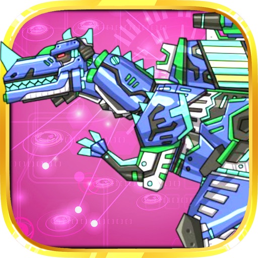 Dinosaur World - Single Free Games Puzzle Children's Games - Mech Tyrannosaurus icon