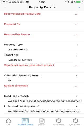Risk Assessment Legionella screenshot 2