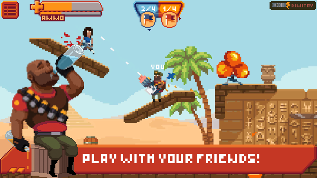 ‎Gangfort - Online 2D Platformer Shooter Screenshot