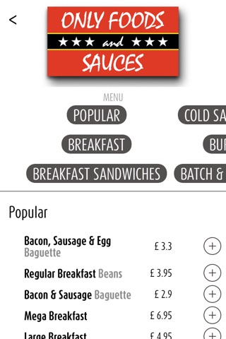 Only Food and Sauces Coventry screenshot 2