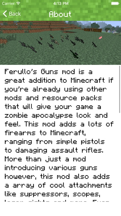 GUNS MOD FOR MINECRAFT PC EDITION - POCKET GUIDE screenshot-4