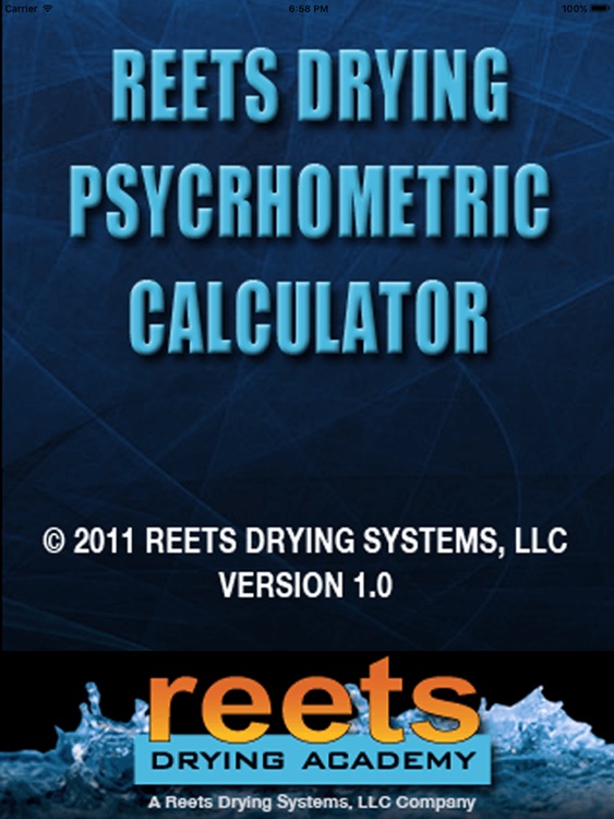 ReetsDryCalc-iPad - Reets Drying Psychrometric