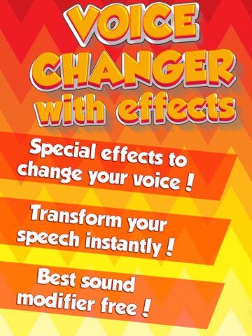 Voice Changer with Effects – Cool funny and Scary Sound Modifier with Ringtone Maker & Recorder iPad screenshot 1 - Entertainment app