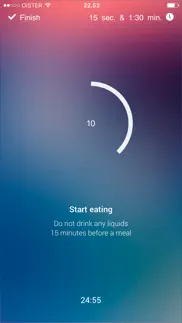 bariatric meal timer iphone screenshot 2