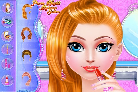 Prom Night Makeup Salon - Princess Party for Virtual Makeover Girls game screenshot 2