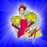 Supermodel finger painting for kids - Icona app