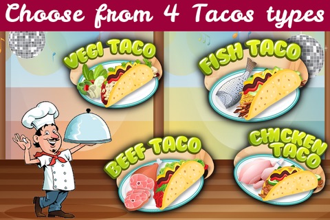 Mexican Cooking Mania - Tacos Maker Kids Food Games screenshot 2