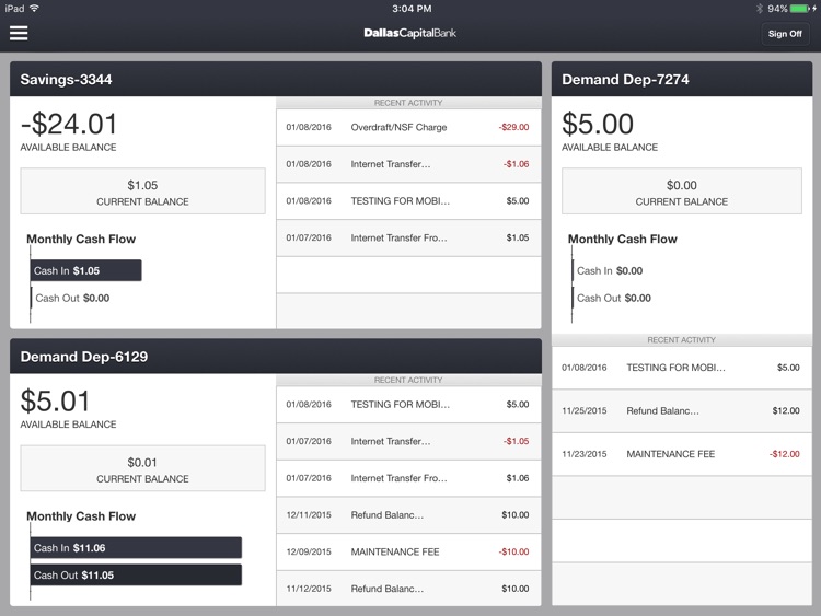 Dallas Capital Bank for iPad