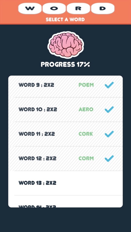 Word Search : WordSort 2x2 Free screenshot-4