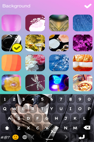 Keyboard Glam for iPhone – Customize Keyboards Skins with Cool Font.s and Color.ful Themes screenshot 2