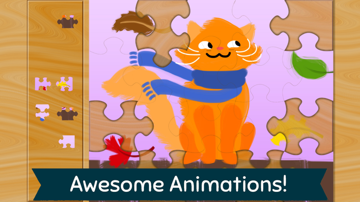 Weather Puzzles for Toddlers and Pre-K - Science for Kids Educational learning games about seasons and climate from sun to snow