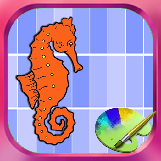 Coloring Page For Kids App Ocean Edition Icon