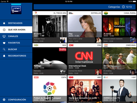 Guía TV Tigo Star for iPad screenshot 2