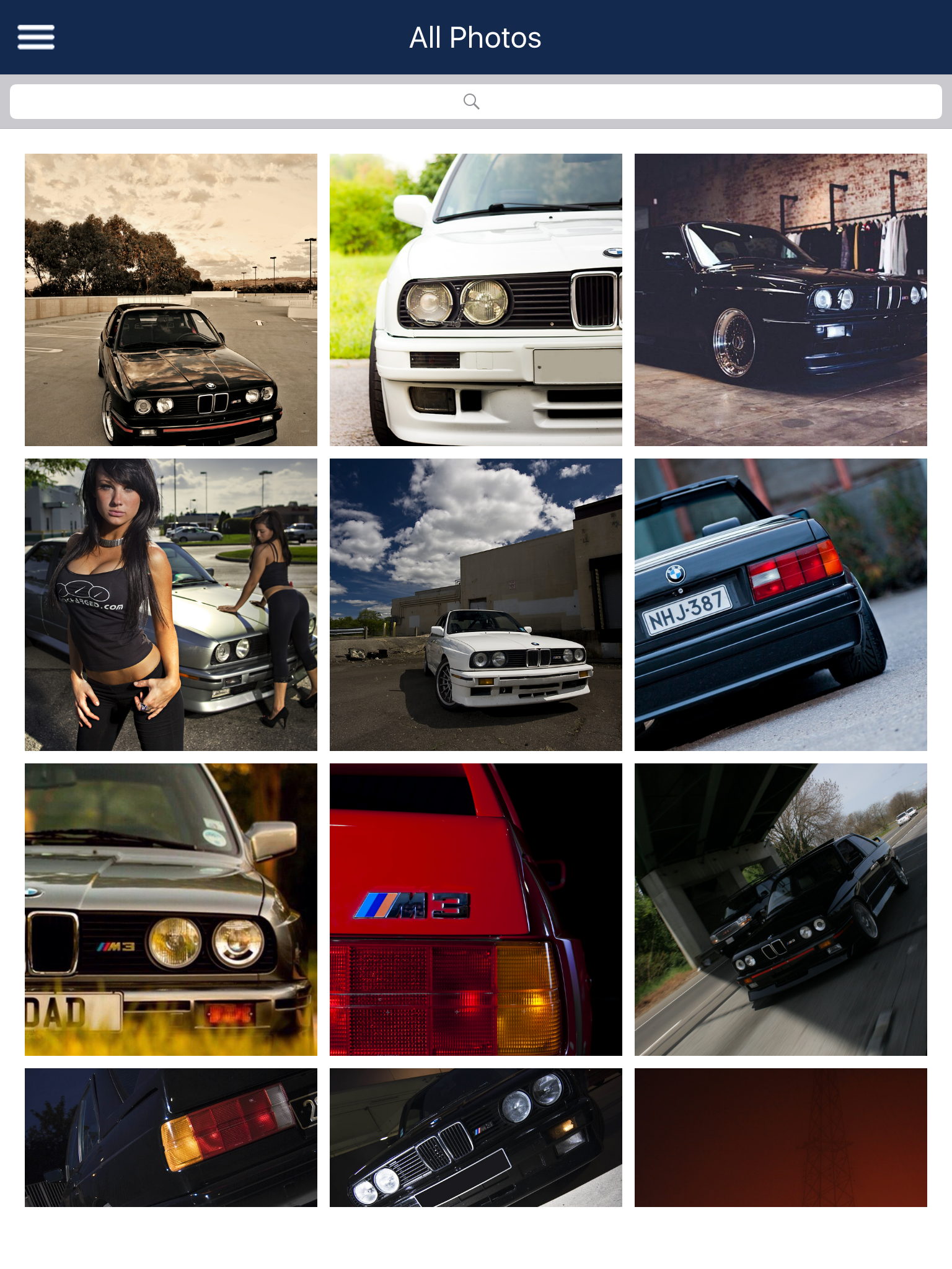 HD Car Wallpapers - BMW M3 E30 Edition