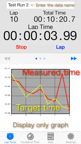 Game screenshot Lap Timer with Graph 2 Free mod apk