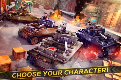 Survival Tanks | Blocky Tanky Racing Game For Free screenshot 3