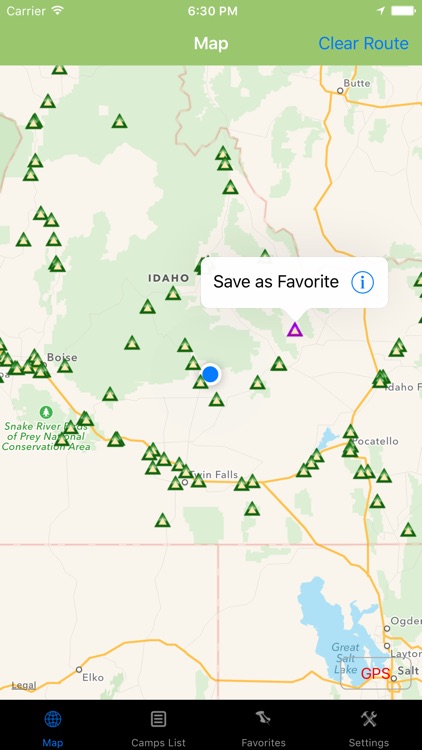Idaho – Camping & RV spots
