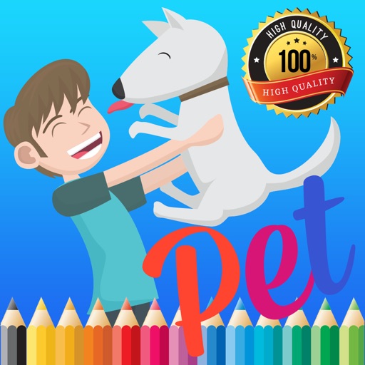 Cute Pet Paint and Coloring Book Learning Skill - Fun Games Free For Kids iOS App