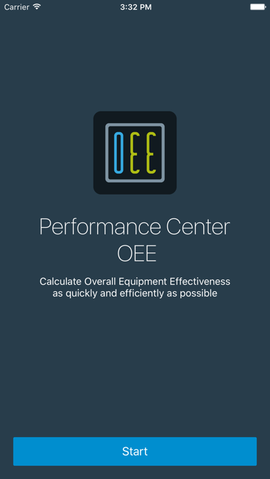 Screenshot 1 of Performance Center OEE App
