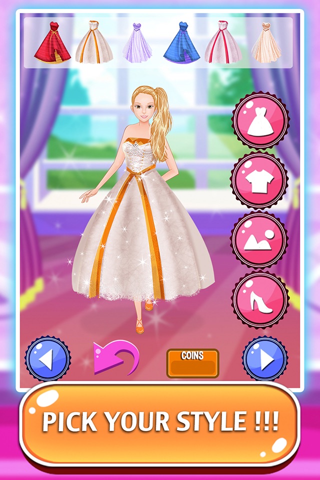 Princess Party - A little girl dress up and salon games for kids screenshot 4