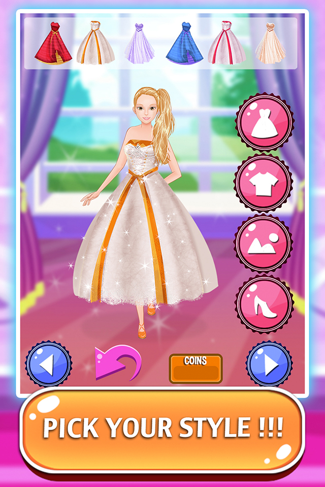 Princess Party - A little girl dress up and salon games for kids